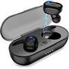 LStiaq Auricolari Bluetooth senza fili in-ear, con microfono per cancellazione del rumore, IPX7, impermeabili, 42 ore, upgrade Headset per laptop, sport, iPhone, Android