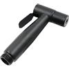 fuxunamz Spruzzatore Bidet Testa Handheld Doccia - Ricambi Testa Di Doccia Wc In Acciaio Inox 304, Igiene E Pulizia Padelle, Per Cucina Doccia Bagno Spruzzatore A Mano, Nero (Solo Testa Spruzzo)