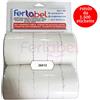 FERLABEL BLISTER ROTOLO ETICHETTE PER PREZZATRICE 26X12 BIANCO ADESIVO PERMANENTE (10 ROTOLI)