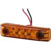 HELLA VALUEFIT 2PS 357 010-001 Luce demarcazione laterale, LED, 12V, Raccordo a vite/Montaggio, esterno, colore diffusore luce giallo, Cavo 150mm, Sx/Dx, Quantità 1