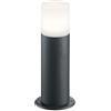 Trio Leuchten Hoosic 524060142 - Palo esterno in alluminio pressofuso antracite, plastica bianca, 1 x E27