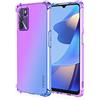 WEIOU TPU Sfumato Cover per OPPO A16 / A16s / A54s Case, Custodia in Morbida Silicone TPU Anti-Graffio Antiurto Protettiva Shell Bumper (Viola Blu)
