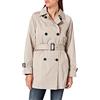 Geox W AIRELL TRENCH Donna Giacca Beige (Marble Beige), 50 IT