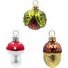 Oberfränkische Glas Pallina di Natale, multicolore, 4,5 cm