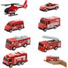 LAPONO 7pcs Camion Dei Pompieri Modelli Camion Pompieri Giocattolo Modelli Lega Modello Veicoli Giocattolo Set Giocattoli Di Automobile Di Pattuglia Educativo Regalo Per Decorazioni Per Torta
