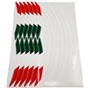 4R Quattroerre.it Wheel Rim Stripes Rifrangenti per Cerchi Moto, Kit componibile