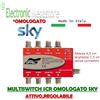 OFFEL MULTISWITCH SCR SAT OMOLOGATO SKY REGOLABILE 0/-12dB MADE IN ITALY PRESSOFUSO AL
