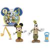 Giochi Preziosi - Topolino Coppia di Mini Personaggi, Topolino e Pippo Campeggiatori 8 cm, Articolati con 4 Punti di Articolazione, Collezionali Tutti, per Bambini a Partire dai 3 Anni, MCC04310