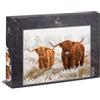 Ulmer Puzzleschmiede - Puzzle Amici d'inverno - Due bovini di montagna al pascolo in inverno