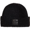 Superdry Surplus Goods Tweed Beanie Berretto Risvolto Nero Melange