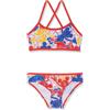 Speedo Alv 2Pc Jf Cost 2Pz Top+Slip Disney Rosso/Blu Junior Bimba