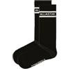 Converse Pacco 2 Calze 1/2 Polpaccio Nere Banda Bianca