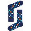 Happy Socks Big Dot Sock Blu Mel Pois Azz/Panna/Arancio