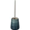Wenko 22648100 Pottery - Spazzola WC in ceramica Petrolio 12,5 x 12,5 x 39,5 cm