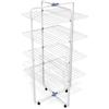 GIMI Modular 3 Stendibiancheria da Pavimento, Stendino a Torre, Verticale,  con Ruote, Spazio di Stenditura 30 m, Acciaio, Bianco/Blu, 71 x 71 x 132 cm  : : Casa e cucina