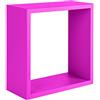 SANITEC MODULARREDO Incubo Mensole da Parete, Legno, Fucsia, 15.5 x 35 x 35 cm, 3 unità