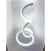 Partenopeautensili® Lampada da parete LED Applique con design moderno a Spirale ideale per camera da letto corridoio salone hotel B&B 12W 960Lm IP20 230V Elegante By Universo (Freddo 6500K)