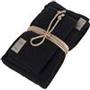 Fazzini COCCOLA Coppia(1+1). ospite e Asciugamano - 40X60 + 60X110 -Nero