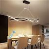 Lanekd Lampadari Lampada a Sospensione LED Cucina Tavolo da Pranzo Lampadario Soffitto Moderni Design Camera da letto Dimmerabile con Telecomando Sospeso Luce per Salotto Mobile Ufficio Bagno Sala Lampade