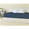 BANZAII TEXTILE INNOVATOR ONLINE Banzaii Lenzuolo sotto con Angoli in Microfibra trattamento Manopesca, No Stiro, Matrimoniale Maxi 180 x 200 x 30 cm, adatto sia a materassi alti che bassi, Blu Made in Italy