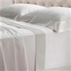 Lisola Set Completo Lenzuola Una Piazza e Mezza, Cotone e Raso, 1 Lenzuolo da Sopra 180x290cm + Lenzuolo da Sotto 120x200x30cm + 1 Federa 80x50cm, Made in Italy, Modello: Diamante, Grigio Perla