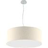 OLUX ILLUMINAZIONE - Lampadario Soggiorno Moderno in Tessuto, Lampadario a Sospensione Ideale per Salotto e tutte le stanze della Tua Casa, Perfetto per Led,Made in Italy(Mod.Roary-Beige-60cm)