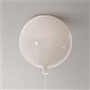 TIANCAI Lampada da soffitto a palloncino a LED Lampadario creativo moderno a balcone Lampade da tavolo e lampade per bambini Lampada da soffitto in vetro singolo testa (Bianco - 25CM)