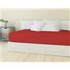 BANZAII TEXTILE INNOVATOR ONLINE Banzaii Lenzuolo sotto con Angoli in Microfibra trattamento Manopesca, No Stiro, Matrimoniale Maxi 180 x 200 x 30 cm, adatto sia a materassi alti che bassi, Rosso Made in Italy
