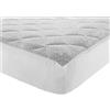 EVERGREENWEB MATERASSI & BEDS EVERGREENWEB - Coprimaterasso Singolo 80x190 in Spugna di Cotone ANTIBATTERICO, Angoli Elasticizzati, Protezione ANALLERGICA per Materasso con Trattamento NUOVA GENERAZIONE, Tessuto Traspirante Bianco