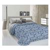 PELLECCHIA COLORI Telo Copriletto Primavera/Estate in Piquet, Made in Italy | 100% Cotone Jacquard| Ideale Come Telo Arredo, Coperta Salva Letto Fantasia Geometrica Azzurro, Matrimoniale (260 x 280)