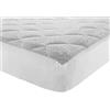 EVERGREENWEB MATERASSI & BEDS EVERGREENWEB - Coprimaterasso Matrimoniale 160x190 in Spugna di Cotone Antibatterico, Angoli Elasticizzati, Protezione ANALLERGICA per Materasso con Trattamento Nuova Generazione, Tessuto Traspirante