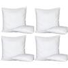 Bed Store SISTEMI RIPOSO Set 4 pezzi anima imbottitura anallergica per cuscini divano, poltrona, letto da rivestire in quattro misure (50 X 50)