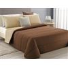 Intimitaly® Trapunta Invernale Matrimoniale Singola e Piazza e Mezza Trapuntino Matrimoniale Autunnale Copriletto Matrimoniale Invernale (Matrimoniale (260X260), Marrone - Beige)
