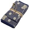 Fazzini Asciugamano Ospite (Coppia 1+1) - Pois - Blu
