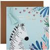 Hallmark Biglietto per festa della mamma, design contemporaneo con zebra blu