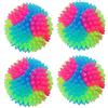 FineInno 4 pz Cane Giocattolo Palla,LED Dog Ball,Palle Rimbalzante in Gomma da Cane,Magic Roller Ball,Domestici Gatti Palle da Salto,Palla Lampeggiante (4 pz pugnalate le palle)