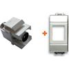 LINK Keystone presa TV diretta IEC maschio compatibile Bticino light tech
