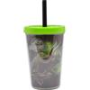 Joy Toy 65730 - Bicchiere Jurassic World, con Coperchio, 300 ml, plastica, Multicolore, 6 cm