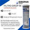Filtro, Matrikx Cartuccia Carbon Block 2,5x9-7/8 per uso alimentare