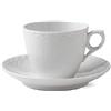 ROYAL COPENHAGEN Tazza Caffe' Con Piattino White Fluted Half Lace