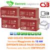 CSB Kit Batterie a Piombo 12v 15ah Uso Ciclico CSB Alta Affidabilita PER BICI ELETTR