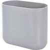 InterDesign iDesign Cestino bagno, Pattumiera bagno in plastica dal design snello, Cestino spazzatura ideale per la raccolta differenziata, grigio
