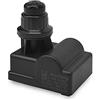 onlyfire Accenditore per barbecue, generatore di scintille, pulsante di accensione, alimentato a batteria AA (F. 3 bruciatori, nero)