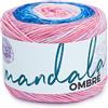 Lion Brand Yarn Company Mandala Ombre - Gomitolo di filato, colore: Rosa, Blu