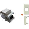 LINK Keystone presa TV diretta IEC maschio compatibile Legrand Cross