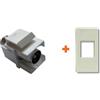 LINK Keystone presa TV diretta IEC maschio compatibile Legrand Mosaic