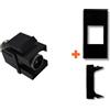 LINK Keystone presa TV diretta IEC maschio compatibile Legrand Vela nero
