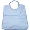 Bavaglino Ricamo Azzurro con Elastico