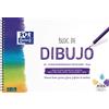 OXFORD Blocco da disegno A4 + copertina morbida/copertina rigida 20 fogli 130 g con rilegatura e spirale