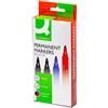 Q-Connect Marcatore permanente Q-Connect punta tonda 2-3 mm assortiti conf. da 4 - KF26088
